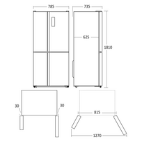 laisvai pastatomas saldytuvas - Scandomestic SKF 481 X - 5 nuotrauka
