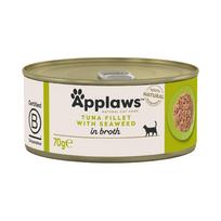 Applaws Cat Tuna Fillet with Seaweed konservai su tunu ir jūros dumbliais katėms 70 g
