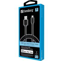 lightning mfi - Sandberg 441-39 USB>Lightning MFI 1m Black - 2 nuotrauka