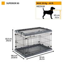 caga - FERPLAST Superior 90 - dog cage - 92 x 58.5 x 62.5 cm - 12 nuotrauka