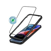 Crong CRG-AB3DAG-IP14P Crong Apsauginis stiklas anti-bacterial 3d armour glass iphone 14 pro su ramką instalacyjną
