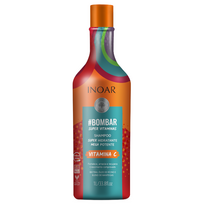INOAR Bombar Super Vitamins Shampoo šampūnas praturtintas vitaminais, 1000 ml,