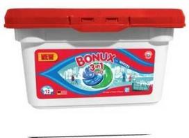 Skalbimo kapsulės BONUX POLAR ICE FRESH, 12 vnt.