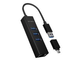 usb 3 0 hub type - RaidSonic IB-HUB1419-LAN - 2 nuotrauka