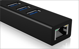 usb 3 0 hub type - RaidSonic IB-HUB1419-LAN - 4 nuotrauka