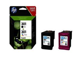 HP N9J72AE N.301 Black + No.301 (3-spalvos)