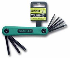STANLEY KLUCZE TORX 8 vnt. SKŁADANE T9-T40