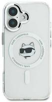 iphone 16 pro balta - Karl Lagerfeld "IML Metal Choupette Head MagSafe iPhone 16 Pro" White - 1 nuotrauka