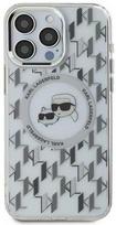 telefono deklas karl lagerfeld - Karl Lagerfeld "IML Monogram Karl and Choupette Head MagSafe iPhone 16 Pro" Clear - 1 nuotrauka