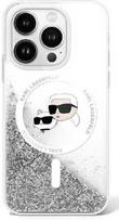 iphone16 pro max - Karl Lagerfeld "Liquid Glitter Karl and Choupette Head Mag iPhone 16 Pro Max" Clear - 1 nuotrauka