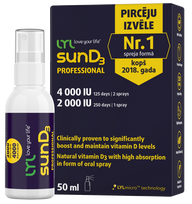 kapsule - LYL sunD3 PROFESSIONAL 4000 SV, purškiklis, 50 ml - 1 nuotrauka
