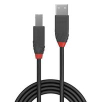 usb type b - Lindy Anthra Line USB 2.0 A To USB 2.0 B Cable 5m Black - 2 nuotrauka