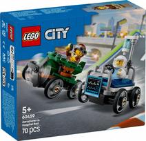 lego ligonine - LEGO® City Aeroplane vs. Hospital Bed Race Car Pack 60459, 70 vnt. - 3 nuotrauka