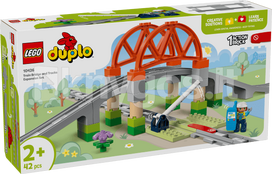 traukinukas - LEGO® Duplo Train Bridge And Tracks Expansion Set 10426, 42 vnt. - 5 nuotrauka