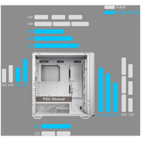 full tower - Cougar MX600 RGB White (Baltas) - 12 nuotrauka