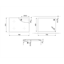 imontuojamas smeg - SMEG SI7844B - 2 nuotrauka