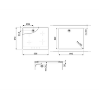 imontuojamas smeg - Smeg PI764BS - 3 nuotrauka