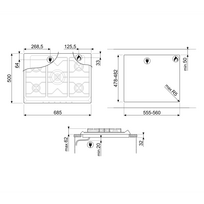 imontuojamas smeg - SMEG SR275X2 - 2 nuotrauka