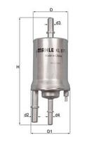 Kuro filtras MAHLE KL871