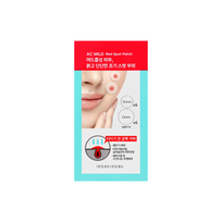 pleistrai nuo spuogu - HOLIKA HOLIKA pleistrai spuogams AC MILD RED SPOT PATCH, 12 vnt. - 1 nuotrauka