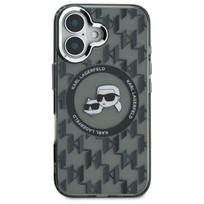 iphone 166 - Karl Lagerfeld "IML Monogram Karl and Choupette Head MagSafe iPhone 16" Black - 1 nuotrauka