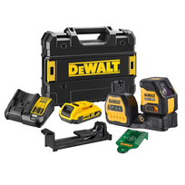dewalt akumsi - Kryžminis lazerinis nivelyras DeWalt DCE088D1G18-QW; 18 V; 1x2,0 Ah akum. - 1 nuotrauka