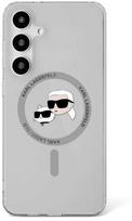 Karl Lagerfeld "Karl and Choupette Heads Printed Logo MagSafe Galaxy S25" Black