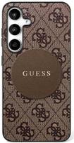 samsung galaxy s25 plus deklas - Guess "4G Round Patch Classic Logo MagSafe Case Galaxy S25 Plus" Brown - 1 nuotrauka