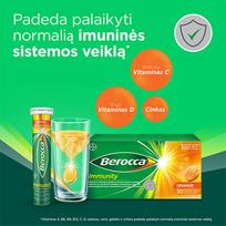 vitaminai - Šnypščiosios tabletės BEROCCA Immunity, 30 vnt. - 2 nuotrauka