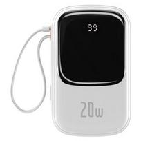 baseus 20w power bank - Baseus Qpow Pro 20000mAh White (Balta) - 1 nuotrauka