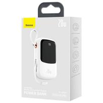 baseus 20w power bank - Baseus Qpow Pro 20000mAh White (Balta) - 5 nuotrauka