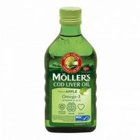 mollers zuves taukai -  MOLLER'S COD LIVER OIL, skysti žuvų taukai, obuolių skonio, 250 ml - 2 nuotrauka