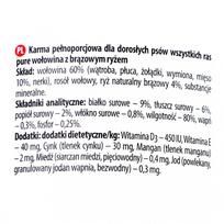 sunu konservai 400 - Dolina Noteci Premium Pure jautiena ir ryžiais 400 g - 2 nuotrauka