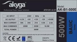 maitinimo blokas 550w - Akyga 550W AK-B1-550 - 3 nuotrauka