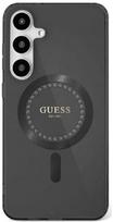 samsung galaxy s25 black - Guess "Rhinestones Printed Classic Logo MagSafe Case Galaxy S25" Black - 1 nuotrauka