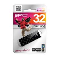 usb drives 64gb - Silicon Power Ultima U03 64GB Black (Juodas) - 3 nuotrauka