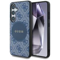 Guess "4G Round Patch Classic Logo MagSafe Case Galaxy S25 Plus" Blue