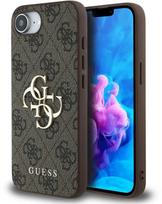 Guess "PU 4G Metal Logo Case iPhone 16e" Brown
