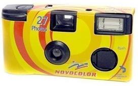 fotoaparatas kompaktinis - Novocolor Disposable Camera 400/27 With Flash - 1 nuotrauka