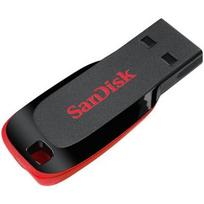 atmintine 128gb usb 2.0 - SanDisk Cruzer Blade 128GB Black (Juodas) - 2 nuotrauka