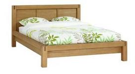Home4you Chicago New Bed w/ Mattress Harmony Duo 160x200cm Oak