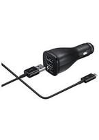 samsung fast charge - Samsung Dual USB Fast Charge Car Charger With USB Type-C Cable Black - 5 nuotrauka