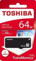 usb laikmenia - Toshiba TransMemory U365 64GB Black (Juodas) - 3 nuotrauka