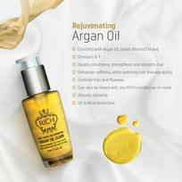 argano aliejus -  RICH plaukų eliksyras su argano aliejumi PURE LUXURY REJUVENATING ARGAN OIL, 70 ml - 2 nuotrauka
