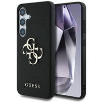 plus plus big - Guess "Grained Big 4G Logo Small Classic Logo Case Galaxy S25 Plus" Black - 1 nuotrauka