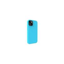 Evelatus "Premium Soft Touch Silicone Case iPhone 15 Plus" Cyan Blue