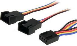 fan cable - StarTech 12 IN 4 PIN Fan Power Y Cable - 1 nuotrauka