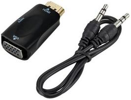 RoGer HDMI To VGA + Audio Adapter Black