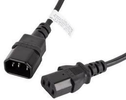 maitinimo laidas 8 - Lanberg Cable IEC C14/IEC C13 1.8m Black - 1 nuotrauka