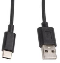 usb type c laidas - Lanberg Cable USB / Micro USB Black 1 m - 1 nuotrauka